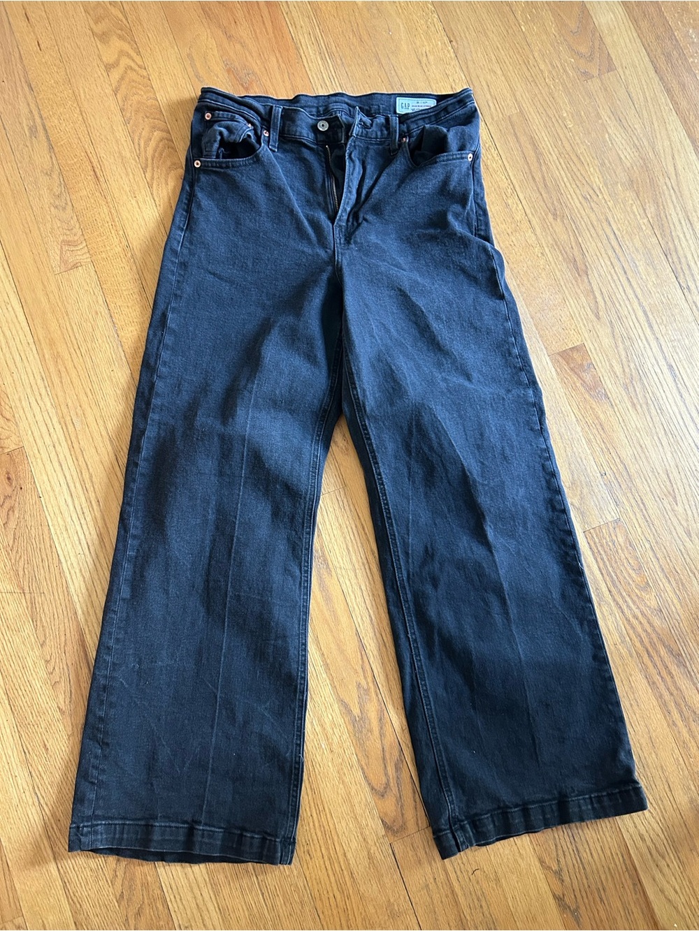 Gap Black Wide-Leg Jeans